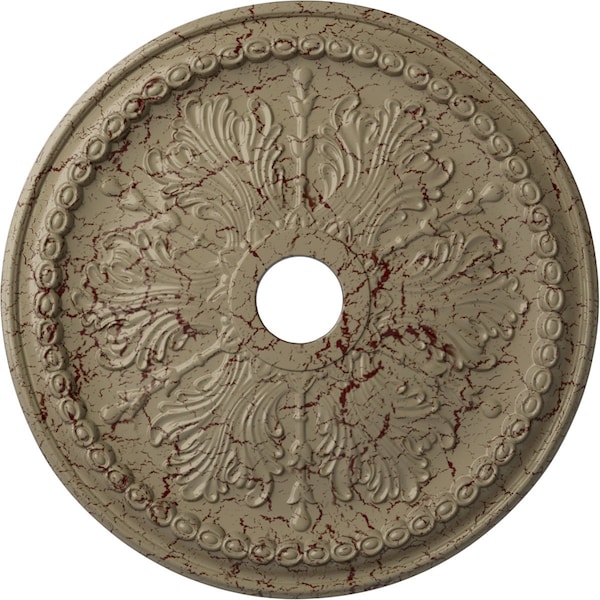 Ekena Millwork Winsor Ceiling Medallion (Fits Canopies up to 4"), 27 1/2"OD x 4"ID x 1 1/2"P, Gobi Desert Crackle CM27WIGDC - main